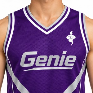 Ensemble d'uniformes de basketball respirant, maillot et short athlétiques légers, tenue de sport d'équipe pour l'entraînement, la compétition et les entraînements sportifs - Product Image 5