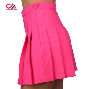 Jupe plissée taille haute personnalisée de haute qualité avec logo, uniforme scolaire unisexe pour étudiants, motif et couleur unis, jupes pour femmes - Product Image 3