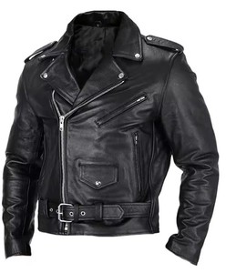 Chaqueta de Cuero para Hombre GURUNA-Z-INDUSTRY de Primera Calidad, Manga Larga, Marrón y Negra, Estilo Clásico, Resistente al Viento e Impermeable, 380g, para Todo Tipo de Clima - Product Image 4