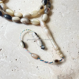 Perles de corne de buffle véritable sur mesure de haute qualité musulman islamique 10mm 33 pièces perles de prière Tasbih perle de chapelet musulman Sibha par FWE - Product Image 6
