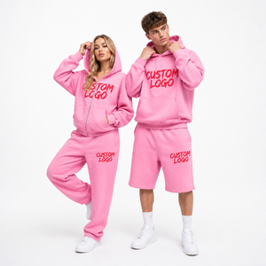 New Arrival Heavyweight 400GSM Jersey Cotton Oversized Unisex Hoodies and Sweat <b>Pants</b> Set Hoodie High Quality Hoodie for Men - Product Image 2