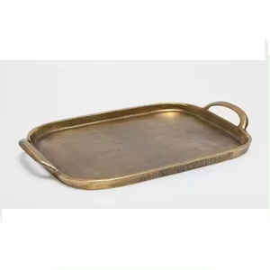 Bandeja Rectangular de Acero Inoxidable para Servir Alimentos, Frutas, Verduras, Decoración, Bandeja Metálica para el Hogar, Bandejas para Servir Artículos de Baño - Product Image 5