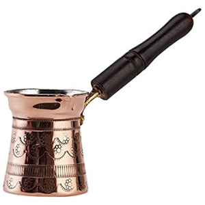 Premium Hammered Copper Turkish <b>Coffee</b> Maker Vintage Style Copper Ibrik With Heat-Resistant Handgrip Multi-Purpose Milk Warmer - Product Image 6