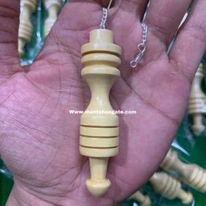 Venta al por mayor de péndulo de cristal en forma de bala hecho a mano herramienta de radiestesia de palisandro para curación energética técnica pulida última colección - Product Image 5