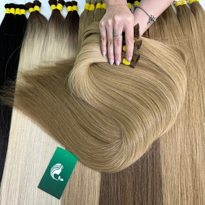 Venta al por mayor 100% extensión de cabello humano Remy mejor calidad virgen doble dibujado pelo a granel cabello vietnamita con resaltado Color - Product Image 2