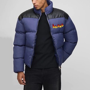 2022 Fashion Outdoor Canvas Winter Bomber <b>Jacket</b> High Quality <b>Men</b> Cotton <b>Filled</b> Front Logo - Product Image 1