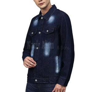 Veste d'hiver en jean pour homme, style moderne et décontracté, en coton, chaude et confortable pour la saison automne-hiver - Product Image 2