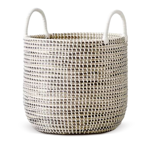 Commercial Grade Seagrass Handmade Eco-Friendly Rustic Round Storage Organizer Basket for Home & Laundry Use-Wholesale Supplier - Product Image 1