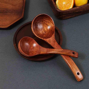 Trendy Wooden Serving <b>Spoons</b> Minimalist Design Long Handle Durable Natural Finish Handcrafted Handmade wooden shell <b>spoon</b> For Di - Product Image 6
