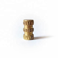 OEM Custom Brass Threaded Inserts M3 M5 M8 Knurled Heat Set Insert Nut for Plastic Injection Molding and Ultrasonic Installation