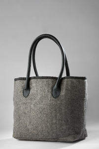 Sac fourre-tout en feutre de haute qualité, très tendance, avec poignées en cuir, élégant et durable, idéal pour le bureau, les courses et les voyages. - Product Image 5