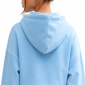 Hoodie court personnalisé pour femme en polaire avec fermeture éclair sur le devant, imprimé Hawk Bawk, manches classiques, style streetwear confortable, sur mesure pour femme - Product Image 5