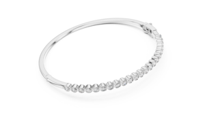 Bracelet unisexe élégant et tendance en argent sterling 925 plaqué or avec diamant de laboratoire de 2 mm, design de fermoir élégant, certifié IGI, fait main - Product Image 5