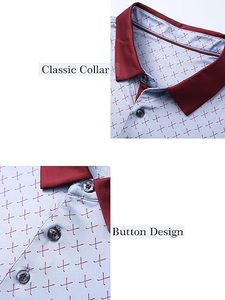 Chemises polo slim fit à manches courtes, respirantes, séchage rapide, 100% coton, de haute qualité, en vente à prix abordable - Product Image 6