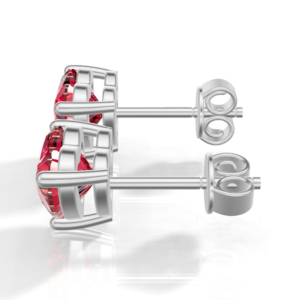 Boucles d'oreilles unisexes Heerani Jewels en argent sterling 925 plaqué, avec aquamarine naturelle, forme cœur tendance, serti griffe, pour fiançailles, certifiées IGI - Product Image 3