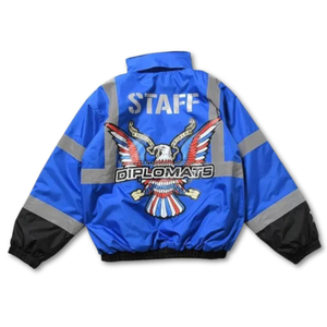 Giacca a vento Safari Riflettente con Aquila per Diplomati |   Imbottitura in Tela di Poliestere Traspirante, Impermeabile ed Ecologica con Cappuccio - Product Image 2