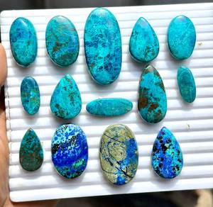 Fournisseur d'usine de pierres précieuses Azurite, prix du marché pour la fabrication de bijoux, pierres en vrac - Product Image 6