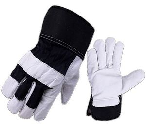 Guantes de Trabajo Canadienses de Primera Calidad, Cuero de Grano de Cabra, Tela de Algodón, Uso General, Duraderos, Protección para las Manos, Seguridad Industrial, CE - Product Image 1
