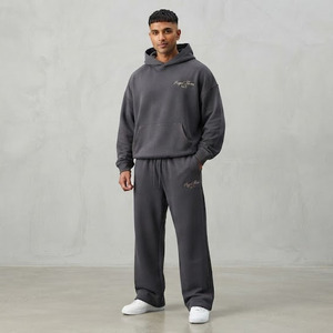 Ensemble de survêtement et sweat à capuche pour homme, tenue d'hiver, ensemble de deux pièces, sweats à capuche grande taille, survêtement, sweats à manches longues - Product Image 3