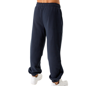 กางเกงจ็อกเกอร์ผ้าฟลีซสีน้ำเงินแบบยูนิเซ็กซ์ ผสมผ้าฝ้าย ขอบเอวยางยืด กางเกงวอร์ม รับผลิตตามแบบ OEM พร้อมสกรีนโลโก้ จำหน่ายจำนวนมาก - Product Image 3