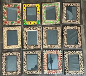 Cadre photo de table en cuir véritable outillé à la main Western Cowboy & Cowgirl Design rustique décor à la maison cadre photo pour la vente en gros - Product Image 5