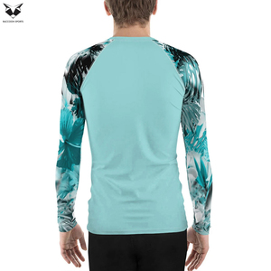 Men Rash Guard Long Sleeve Customized Logo Print Martial Art Fitness Wear Quick-Dry Adult Sports Rash Guard Top - Product Image 3