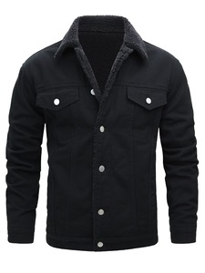 Custom Style Men Denim Jackets High quality Men Denim Jackets new arrival Men Denim Jackets Fiber Woven Zipper Closure - Product Image 1