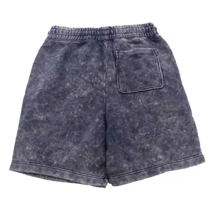 Shorts en satin tricoté gris uni pour homme, avec taille élastique et poches, décontractés, taille mi-haute, respirants, design imperméable - Product Image 2