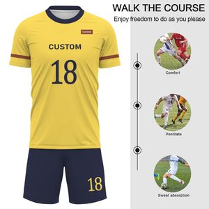 Factory Wholesale Custom Plus Size Soccer Uniform Sets Summer Winter Unisex Jersey Kit Custom Design Logo Printing - Product Image 4