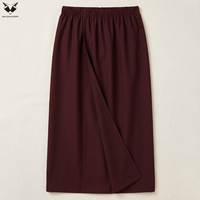 Izar islamique traditionnel pour homme en coton et lin respirant de qualité supérieure, couleur unie, longueur cheville, grande taille, séchage rapide, léger