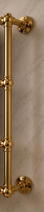 Wholesale Luxury 2 Tier Golden Metal Wall Mounted Towel Rack For Bathroom Hotel And Guest Room Durable Stylish Bathroom Storage - Product Image 2