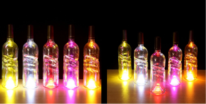 ไฟ LED พลาสติกแบบขวด รูปทรงเกลียว สายไฟกันน้ำระดับ IP44 เปลี่ยนสีได้ เหมาะสำหรับตกแต่งงานปาร์ตี้ บาร์ งานแต่งงาน และงานอีเว้นท์ต่างๆ - Product Image 3