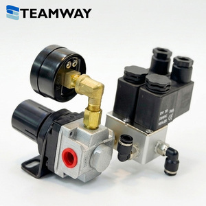 Unité pneumatique intégrée TEAMWAY POSU : Régulateur d'air PRN2000-02 avec électrovanne R07-3V2-220V (port 1/4 pouce) - Product Image 2