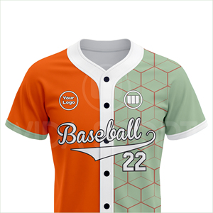Private Label 100% Polyester <b>Baseball</b> Jersey Uniform <b>Set</b> Summer Low MOQ Fast Delivery Breathable Team Sportswear Manufacturer - Product Image 4