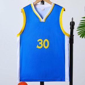 Ensemble de maillots de basket-ball pour enfants de 6 à 16 ans, costume de joueur de basket-ball, débardeur et short de sport pour garçons et filles - Product Image 5