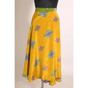 Jupe longue en soie florale vintage pour femmes, confectionnée sur mesure, faite à la main - Product Image 2