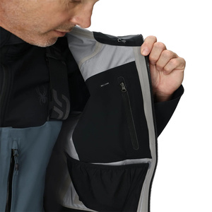 Veste de ski d'hiver pour homme, imperméable 10 000 mm, 100 % polyester, col haut, capuche, résistante au vent, poches zippées, vêtements de montagne, extérieur - Product Image 4