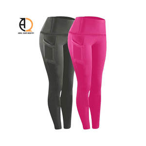 Leggings de sport pour femme à taille haute avec poches, effet ventre plat, extensibles dans les 4 sens, sans coutures, pour le yoga et l'entraînement, prix de gros - Product Image 6