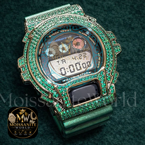 Boîtier de montre de luxe en acier inoxydable, accessoire de bijouterie personnalisé avec des pierres de moissanite brillantes, prix direct usine, meilleur prix - Product Image 5
