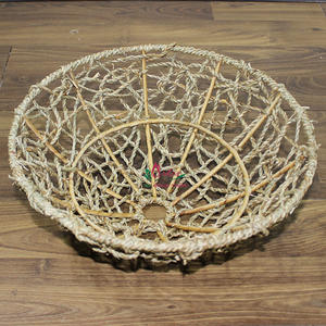 Abat-jour en jonc de mer fait main Artex Dong Thap Vietnam, éco-responsable, style moderne minimaliste rustique, luminaire suspendu pour la décoration intérieure - Product Image 5