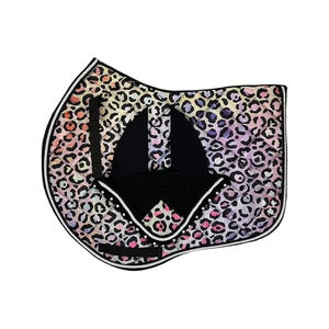 Nouvelle tapisserie de selle de cheval pour le saut d'obstacles, couverture de demi-selle antidérapante, durable, en tissu coton et polyester, personnalisable - Product Image 4