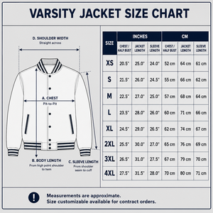 Chaqueta Universitaria Azul Rey de Lana Mezclada con Mangas Blancas en Contraste, Ropa Deportiva para Equipos, Parche Bordado de Chenilla con Rayo, Estilo Varsity - Product Image 6