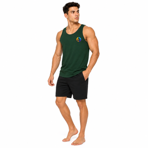 Camiseta sin mangas para hombre con diseño casual que ofrece comodidad relajada y transpirable, ideal para viajes a la playa y uso diario. - Product Image 6