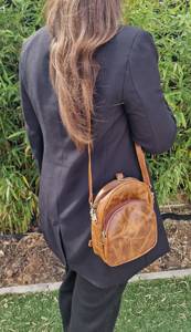 Custom Logo Genuine Leather Mini <b>Backpack</b> <b>Women</b> <b>Small</b> Cowhide Other <b>Backpacks</b> Ladies Travel Bag OEM ODM LSBP-0057 - Product Image 6