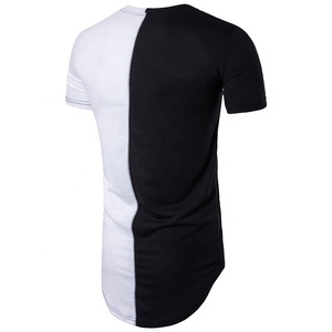 T-shirt Homme Oversize 2024 de Haute Qualité, Style Streetwear Décontracté, Couleur Unie, 100% Coton, Col Rond, Impression Logo Personnalisé, Hip Hop, Sport - Product Image 6