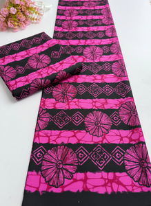 Tissu authentique africain imprimé Ankara pour robes, quilting, couture, artisanat et décoration intérieure par Hitjem Export Island Supplier - Product Image 2