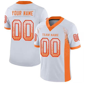 Uniforme Deportivo Retro de Fútbol Americano al por Mayor, Personalizado con Nombre y Número, Técnicas de Impresión en Pantalla Corta, Ropa de Fútbol 100% Poliéster de Secado Rápido - Product Image 4