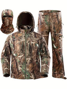 Vêtements de sport d'hiver légers, coupe-vent, imperméables, respirants, en velours côtelé, veste de chasse camouflage personnalisée pour hommes et femmes - Product Image 6