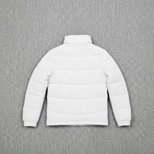 Wholesale Custom DTF Printed <b>Waterproof</b> Puffer Jacket <b>Men's</b> Solid Color <b>Winter</b> Casual Turn-down Collar Street Style Front <b>Coat</b> - Product Image 3