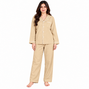 Conjunto de Pijama de Dos Piezas para Mujer, Ropa de Dormir Suave, Ropa de Casa con Botones, Ropa de Descanso Cómoda, Fabricante - Product Image 6